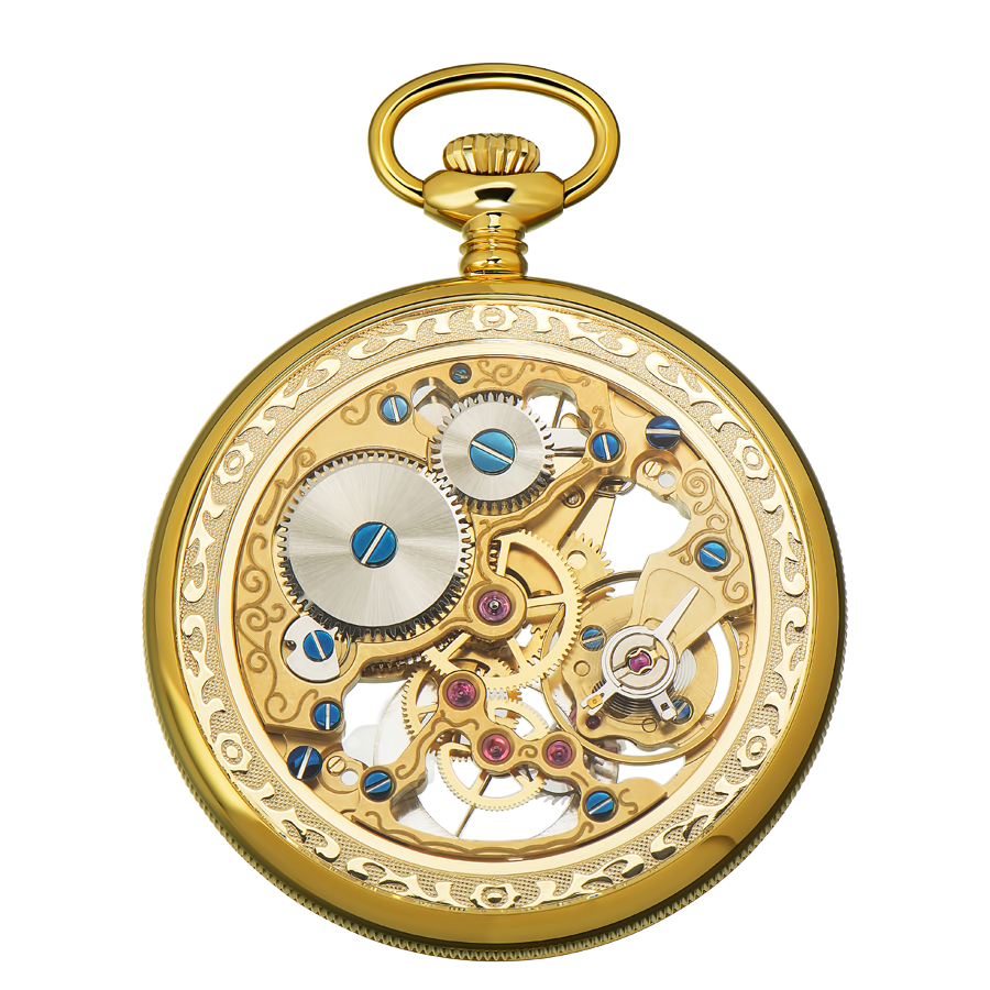 Pocket cheap watch transparent